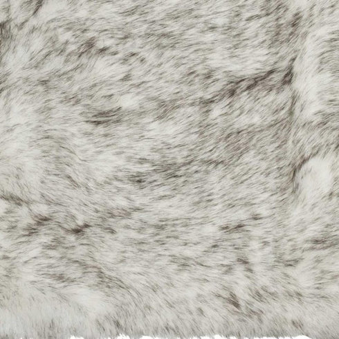 2' X 3' Black Faux Sheepskin Animal Print Washable Area Rug
